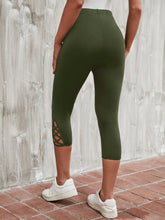 LUNE Criss Cross Hem Capris Leggings